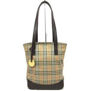 Burberry Nova Check Tote Bag Brown Shoulder